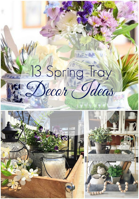 Wow! Lots of fun and pretty ways to dress up a tray for spring!