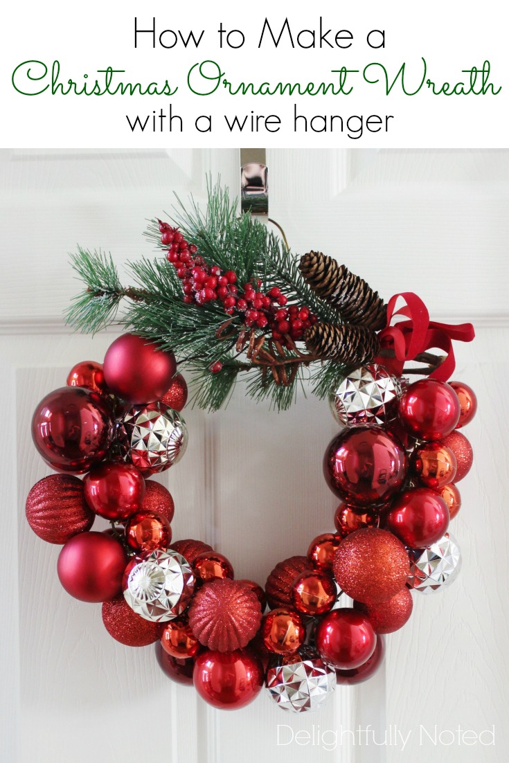 Easy and Inexpensive! Step-by-step Guide on How to Make a Christmas Ornament Wreath with a Wire Hanger