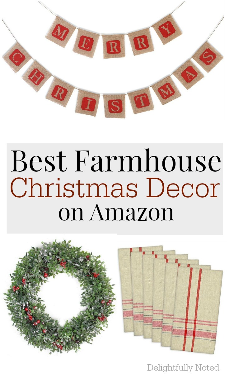 The Best Christmas Farmhouse Decor On Amazon