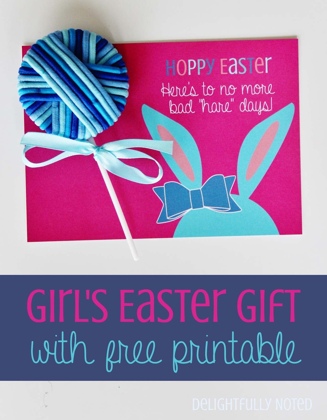 Girl's Easter Gift with Free Easter Printable