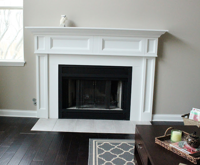 White Fireplace Mantle