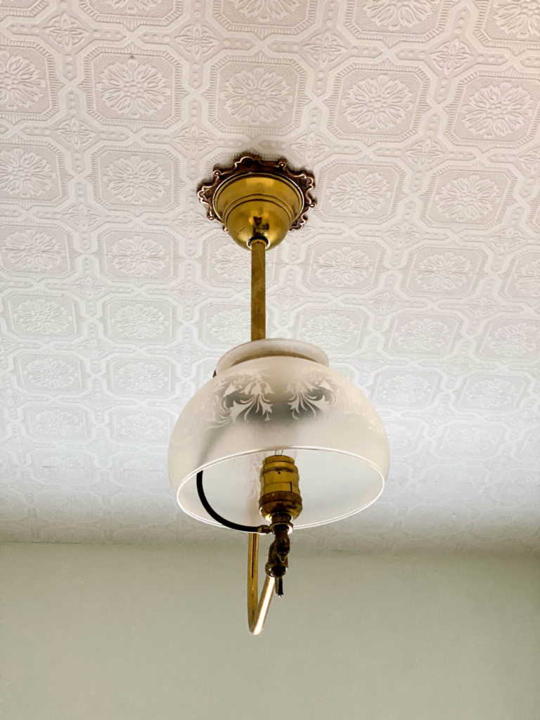 Wallpapered Ceiling