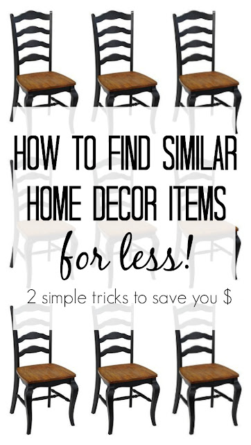 So glad I found this! 2 money saving tricks for finding home decor items for less!