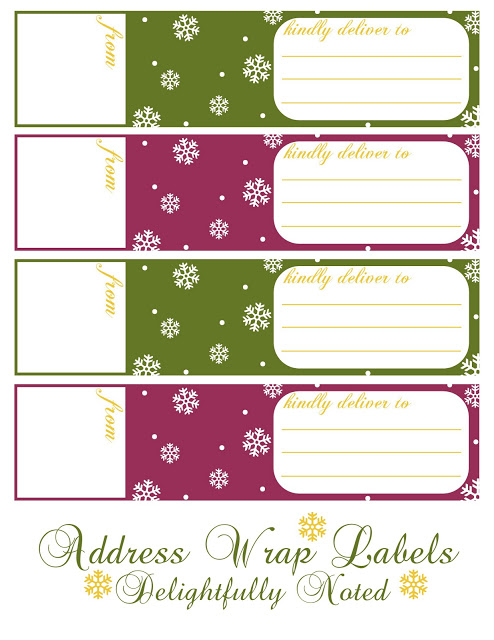 Blog Multi Purple Green Holiday Address Wrap