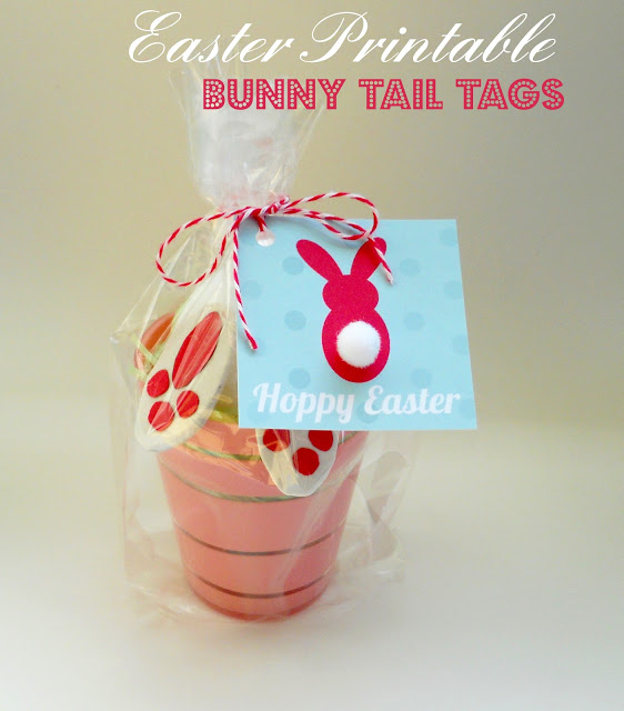 Free printable bunny tail tags!
