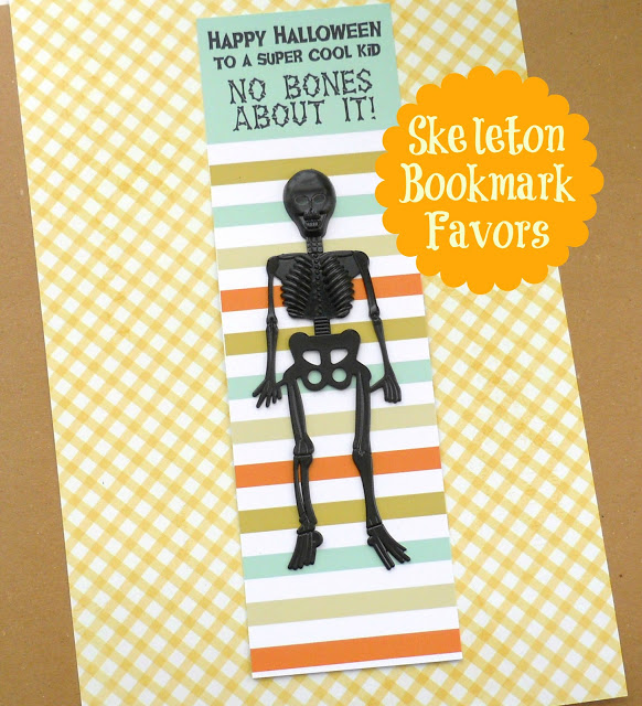 Skeleton Bookmark Favours