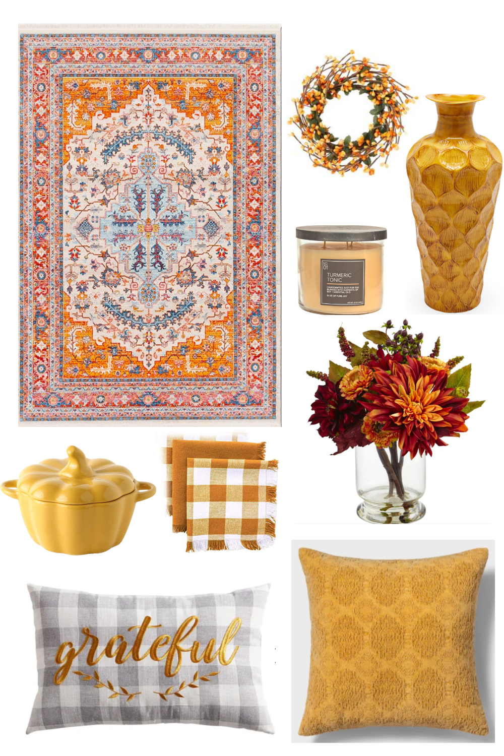 How To Decorate With This Fall's "It" Color Turmeric!