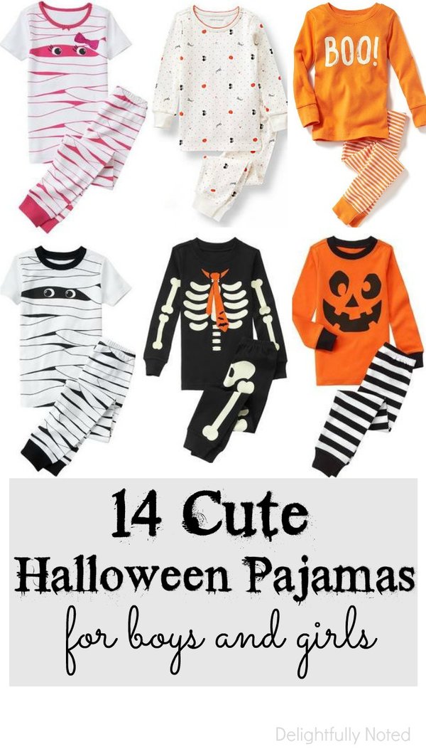 cute kid's halloween pajamas
