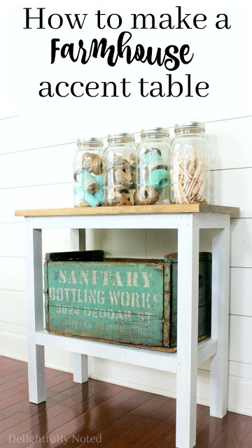 How to make a farmhouse accent table