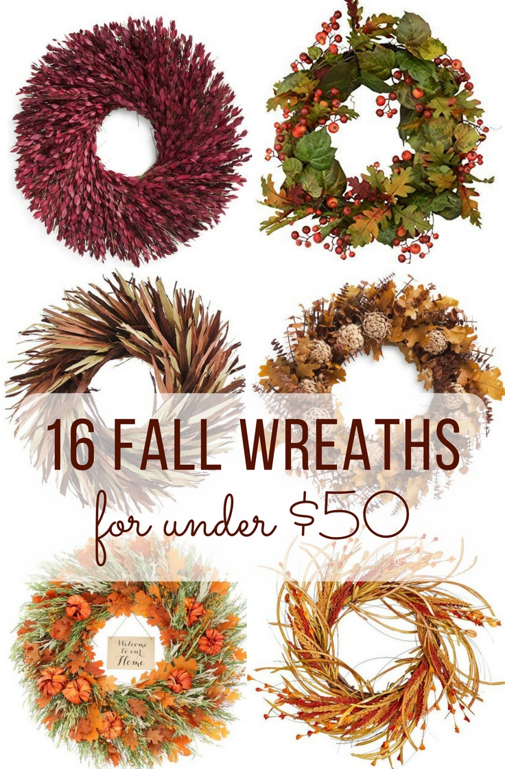 inexpensive fall wreath ideas for front door
